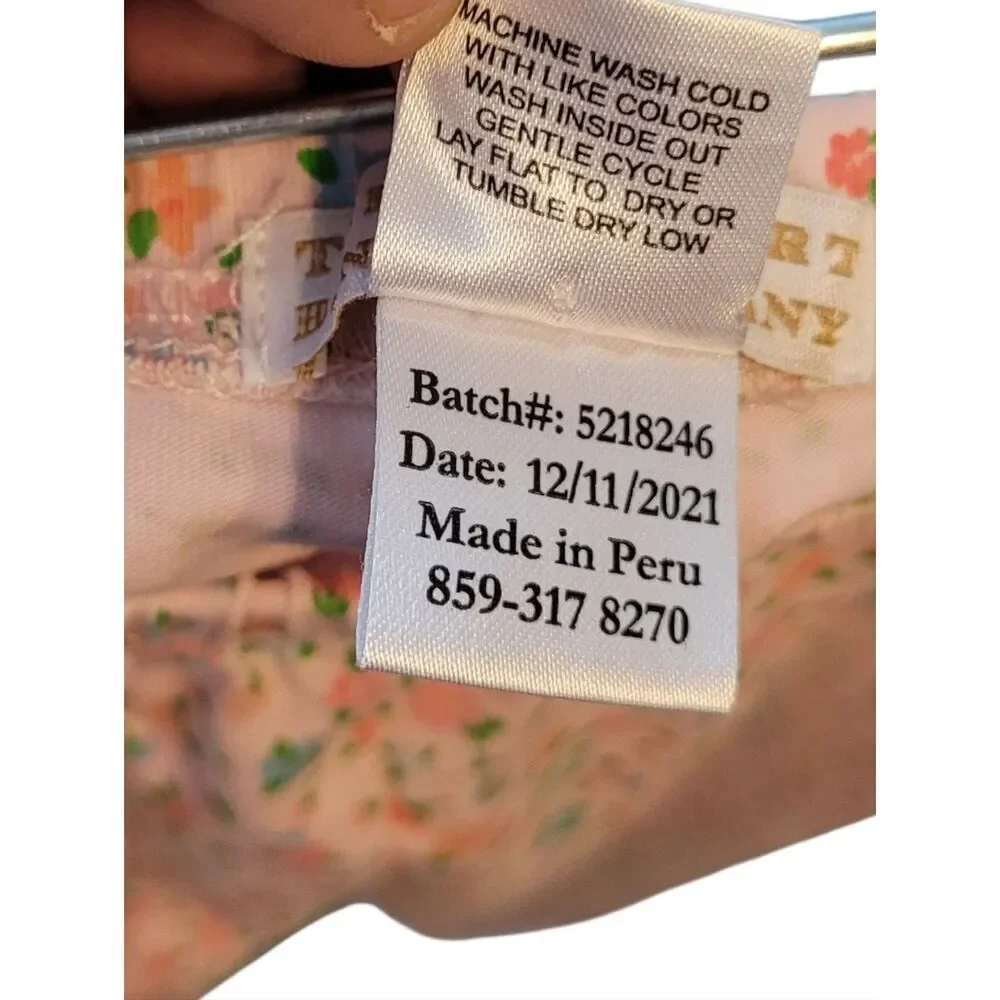 The Beaufort Bonnet Company Girl's Pink Floral Cotton Leggings Size 8
